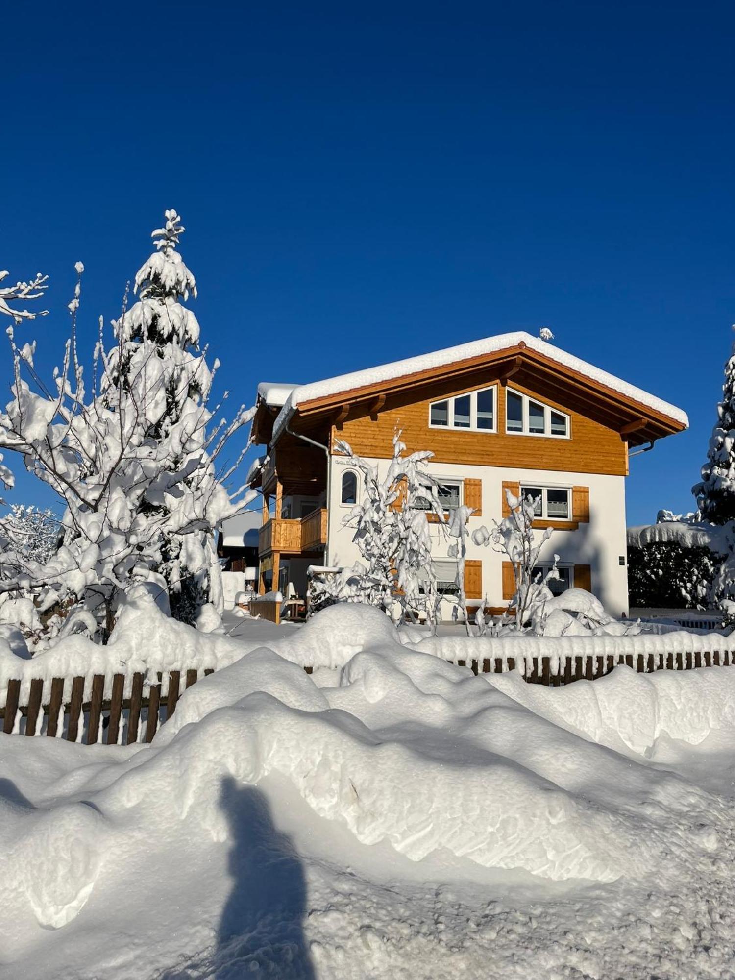 2023 NEU erbaute Ferienwohnung Lory mit Schlossblick in ruhiger Lage Halblech Exterior foto